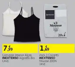 Auchan Camisola interior alças inextenso algodão bio promoção