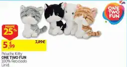 Auchan Peluche kitty one two fun promoção