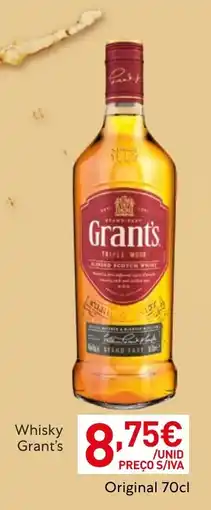 Recheio Whisky Grant's promoção