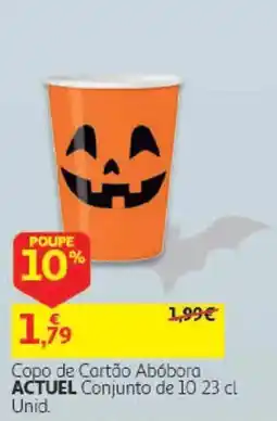 Auchan Copo de Cartão Abóbora promoção