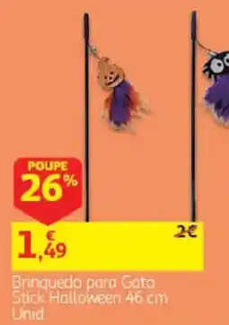 Auchan Brinquedo para Gato Stick Halloween promoção
