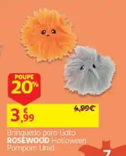 Auchan Brinquedo para Gato Rosewood Halloween Pompom Unid. promoção