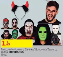 Auchan Máscara halloween sinistra bandolete tesoura diabo topbrands promoção