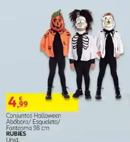 Auchan Conjuntos halloween abóbora/esqueleto/fantasma 98 cm rubies promoção