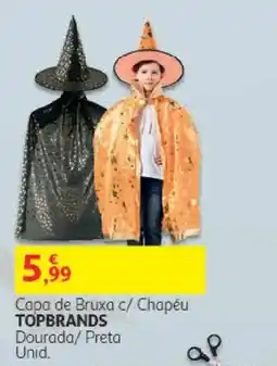 Auchan Capa de bruxa c/ chapéu topbrands promoção
