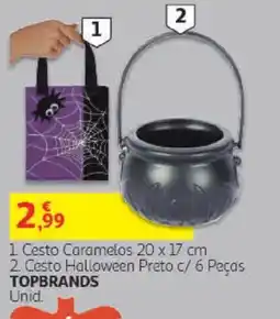 Auchan Cesto Halloween Preto promoção
