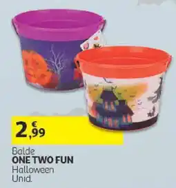 Auchan Balde one two fun halloween unid. promoção