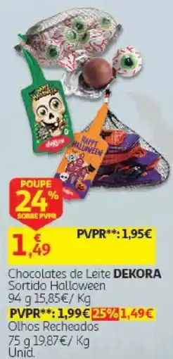 Auchan Chocolates de Leite Dekora promoção