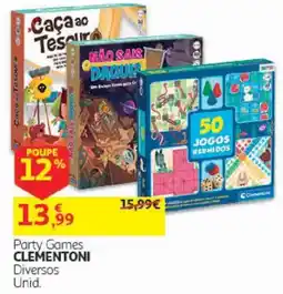 Auchan Party Games Clementoni promoção