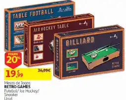 Auchan Mesas de Jogos Retro Games promoção