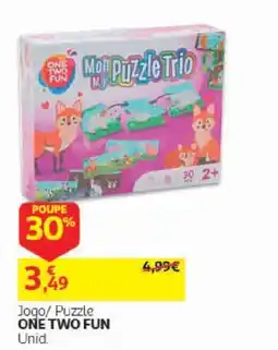 Auchan Jogo/ Puzzle One Two Fun promoção