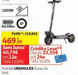 Auchan Trotinete urbanglide ecross go promoção