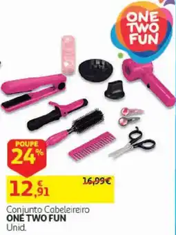 Auchan Conjunto Cabeleireiro One Two Fun promoção