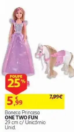 Auchan Boneca Princesa One Two Fun promoção