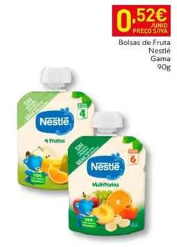 Recheio Bolsas de fruta nestlé gama promoção