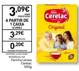 Recheio Cerelac Farinha Láctea Original promoção