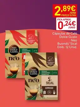 Recheio Cápsulas de Café Dolce Gusto Neo Buondi/ Sical promoção