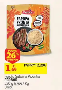 Auchan Farofa sabor a picanha ferbar promoção