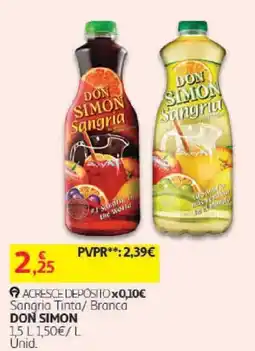 Auchan Don Simon Sangria Tinta/ Branca promoção