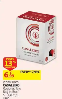 Auchan Vinho Tinto Casaleiro promoção