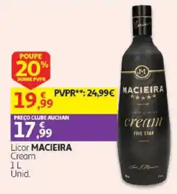 Auchan Licor macieira cream promoção