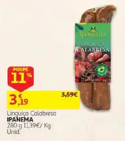 Auchan Linguica Calabresa Ipanema promoção