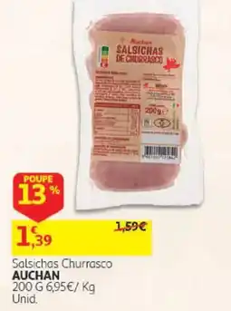 Auchan Salsichas Churrasco Auchan promoção