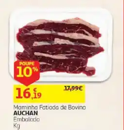 Auchan Maminha Fatiada de Bovino Auchan promoção