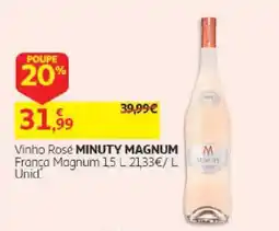 Auchan vinho rosé minuty magnum promoção
