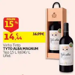 Auchan Vinho Tinto Tyto Alba Magnum promoção