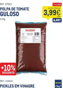 Makro Polpa de tomate guloso promoção