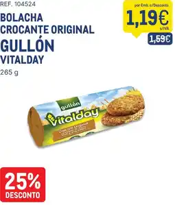 Makro bolacha crocante original gullón vitalday promoção