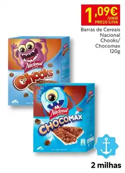 Recheio Barras de cereais nacional chooks/chocomax promoção