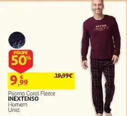 Auchan Pijama Coral Fleece Inextenso promoção