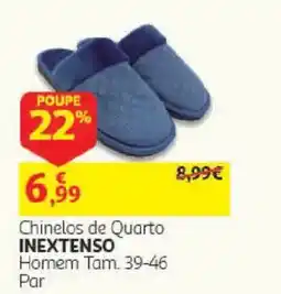 Auchan Chinelos de quarto inextenso promoção