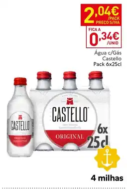 Recheio Água c/Gás Castello promoção