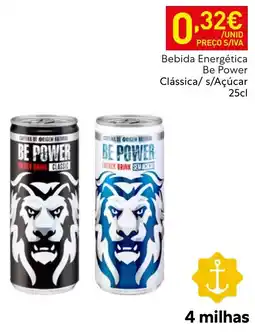 Recheio Be Power bebida energética clássica/s/açúcar promoção