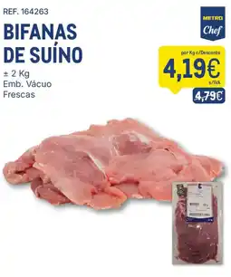 Makro Bifanas de suíno metro chef promoção