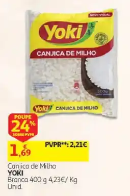 Auchan Canjica de milho yoki branca promoção