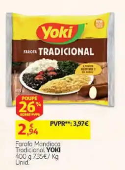 Auchan Farofa Mandioca Tradicional Yoki promoção