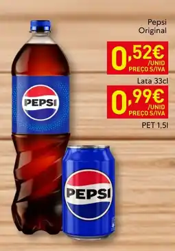Recheio Pepsi Original promoção
