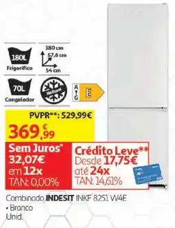 Auchan Combinado Indesit INKF 8251 W4E promoção