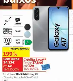 Auchan smartphone samsung galaxy a17 promoção