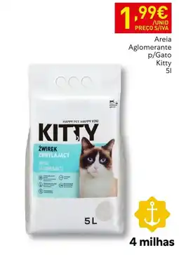 Recheio Areia Aglomerante p/Gato Kitty promoção