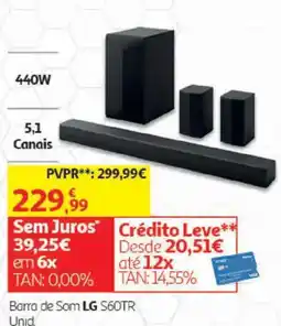 Auchan Barra de Som LG S60TR promoção