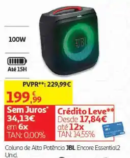 Auchan Coluna de Alta Potência JBL Encore Essential2 promoção