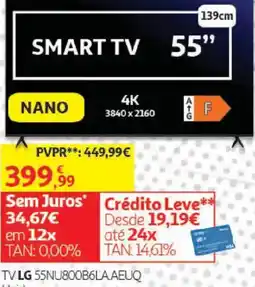 Auchan Tv lg 55nu800b6la.aeuq promoção