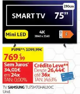 Auchan Tv samsung tu75m70hauxcc promoção