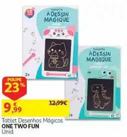 Auchan Tablet Desenhos Mágicos ONE TWO FUN promoção