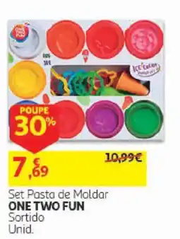 Auchan Set Pasta de Moldar One Two Fun Sortido promoção